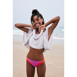 Seea x Free People Vega Mid Rise Color Block Jazzberry Bottom Size XS